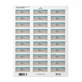 Starfish Beach Wedding Address Labels (Vorne)