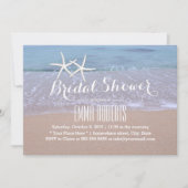 Starfish Beach Wedding Brautparty Einladung (Vorderseite)