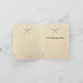 Starfish Beach Wedding Dankeschön Card Dankeskarte (Innenseite)