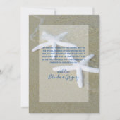 Starfish Beach Wedding Dankeschön Card Dankeskarte (Vorderseite)