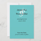 Starfish Beach Wedding Foto Save the Date (Rückseite)