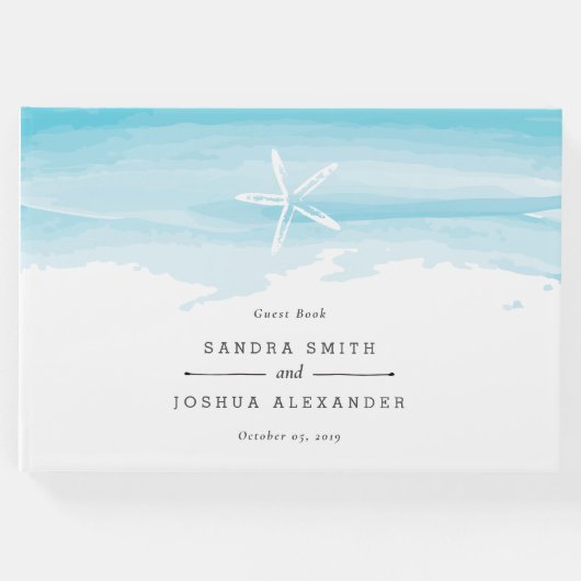 Starfish Beach Wedding Gästebuch (Vorderseite)