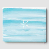 Starfish Beach Wedding Gästebuch (Rückseite)