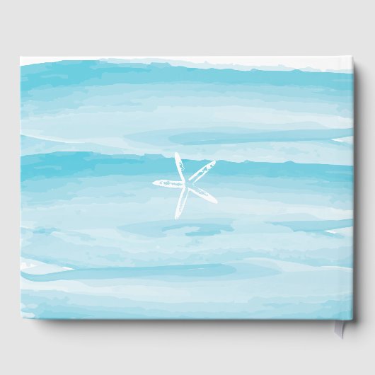Starfish Beach Wedding Gästebuch (Rückseite)
