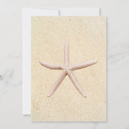 Starfish Beach Wedding Junggeselinnen-Abschied Ein Einladung (Rückseite)