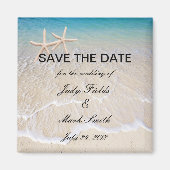 Starfish Beach Wedding speichert das Date Magnet (Vorne)