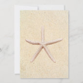 Starfish Beach Wedding Trauzeugin Card Einladung (Rückseite)