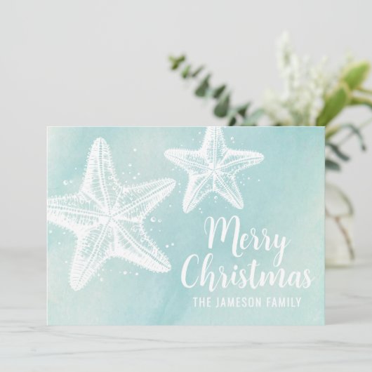 Starfish Beach Weihnachten (Stehend Vorderseite)