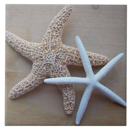 Starfish Beach Zuhause Decorative Square Tile Fliese (Vorderseite)