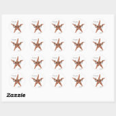 Starfish Bevorzugung Stickers (Blatt)