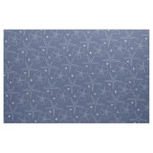 Starfish, blau-weiße Küste, Sand Dollar Stoff (Fat Quarter (45,7 x 55,9 cm))