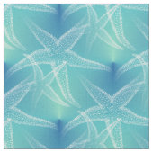 Starfish-blaues Aqua-Strand-Gewebe Stoff (Nahaufnahme)