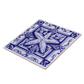 Starfish Blue and White Sea Star Ocean Beach House Fliese (Seite)