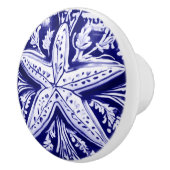 Starfish Blue and White Sea Star Ocean Beach House Keramikknauf (Rechts)