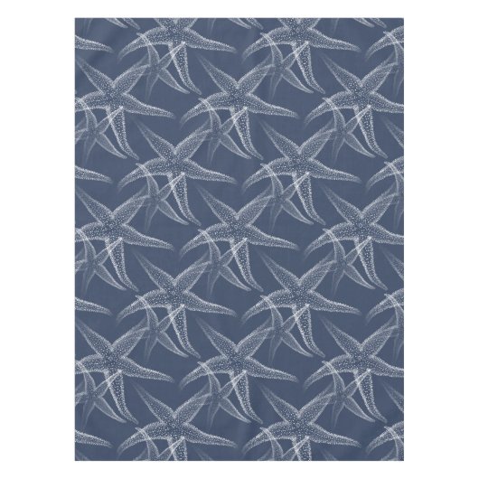 Starfish Blue Beach Tischdecken (Vorderseite)