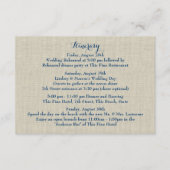 Starfish Blue Hydrangea Hochzeitstag Begleitkarte (Vorderseite)