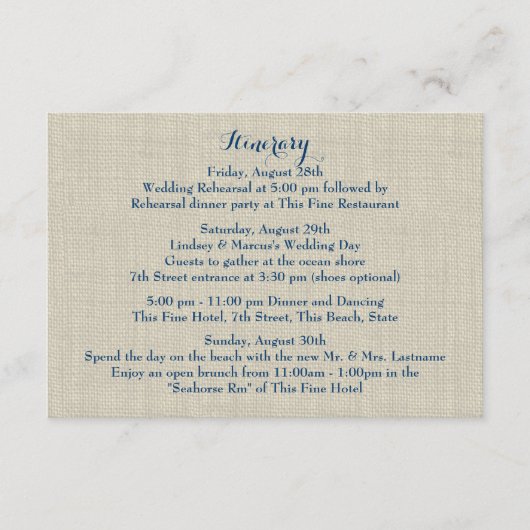 Starfish Blue Hydrangea Hochzeitstag Begleitkarte (Vorderseite)