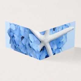 Starfish Blue Hydrangea Little Blank Cards