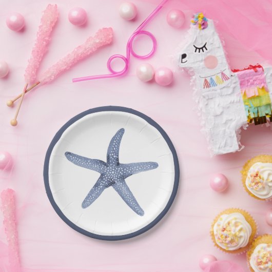 Starfish Blue Nautic Party Teller (Party)