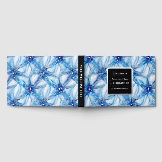 Starfish Blue White Beach Küstendestination Gästebuch (Voll)