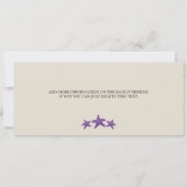 Starfish Boarding Pass Geburtstag Einladung (Rückseite)