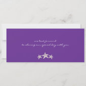 Starfish Boarding Pass Hochzeit Einladung (Rückseite)