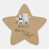 Starfish Bridelle Groom Aufkleber (Vorderseite)