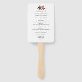 Starfish Bridge in Groom White Fan Programs Fächer (Rückseite)