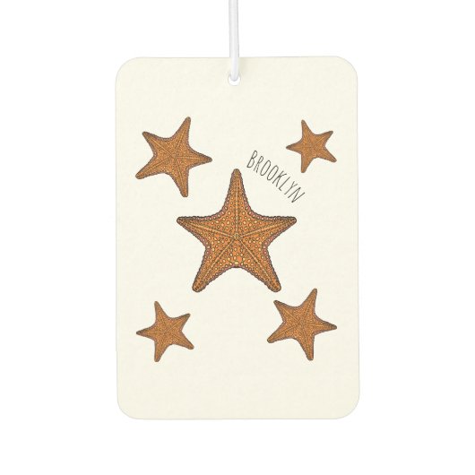 Starfish Cartoon Autolufterfrischer (Vorderseite)