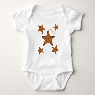 Starfish Cartoon Baby Strampler