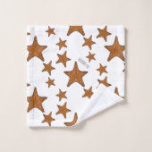Starfish Cartoon Badhandtuch Set (Waschlappen)