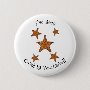 Starfish Cartoon Button