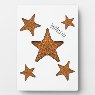 Starfish Cartoon Fotoplatte