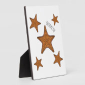 Starfish Cartoon Fotoplatte (Seite)