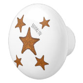 Starfish Cartoon Keramikknauf (Rechts)