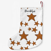 Starfish Cartoon Kleiner Weihnachtsstrumpf (Rückseite)