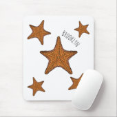 Starfish Cartoon Mousepad (Mit Mouse)
