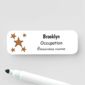 Starfish Cartoon Namensschild (Beispiel)