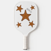 Starfish Cartoon Pickleball Schläger (Rückseite)
