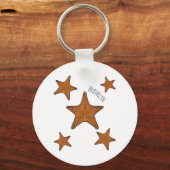 Starfish Cartoon Schlüsselanhänger (Vorderseite)