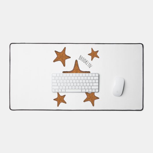 Starfish Cartoon Schreibtischunterlage (Tastatur & Maus)