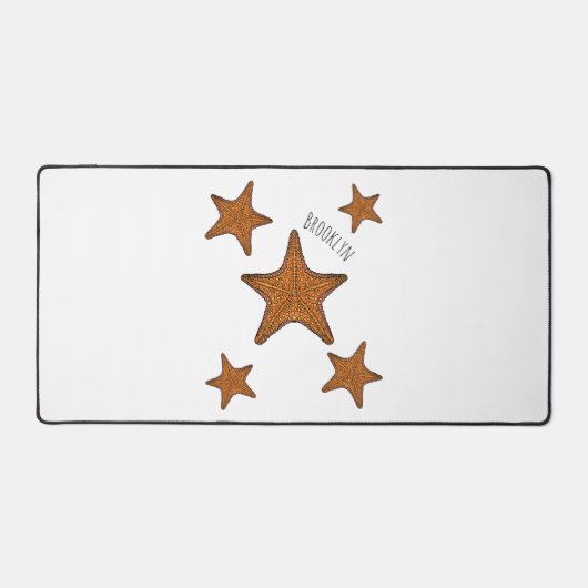 Starfish Cartoon Schreibtischunterlage (Vorderseite)