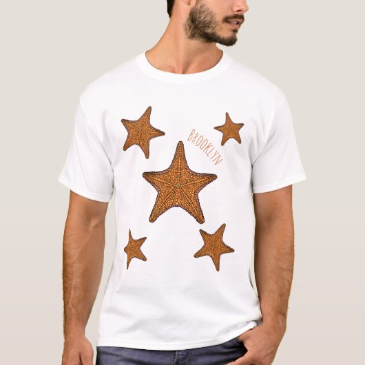 Starfish Cartoon T-Shirt (Vorderseite)