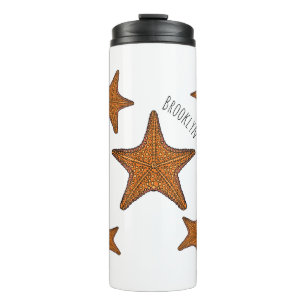 Starfish Cartoon Thermosbecher
