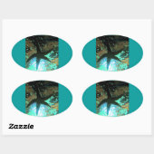 Starfish CB Ovaler Aufkleber (Blatt)