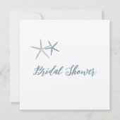 Starfish Champagne Bridal Dusche Einladungen (Vorderseite)