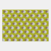 Starfish Chartreuse Green Jeder Anlass Geschenkpapier Set (Vorderseite 3)