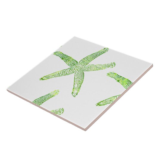 Starfish Coasta Strand Grau Grün große Fliese (Seite)