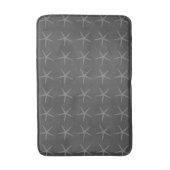 Starfish Coastal Beach Nautical Gray Stylish Badematte (Vorderseite Vertikal)