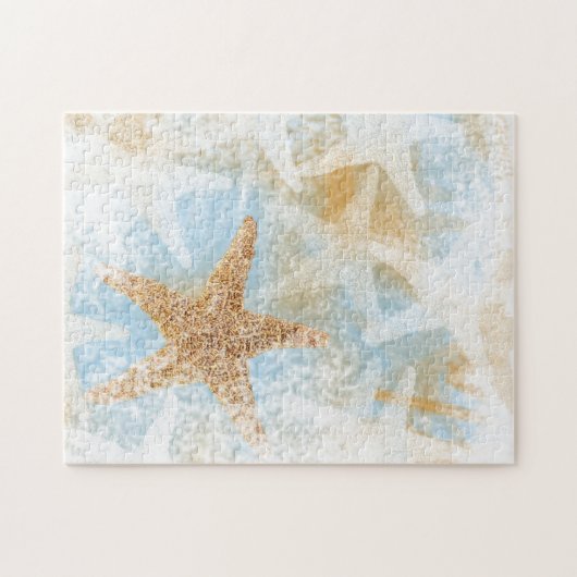 Starfish Coastal Beach Ocean Thema Puzzle (Horizontal)